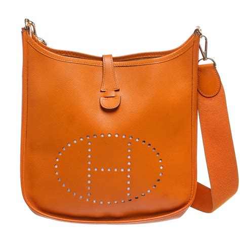 hermes orange eveline bag|hermes evelyne bag for sale.